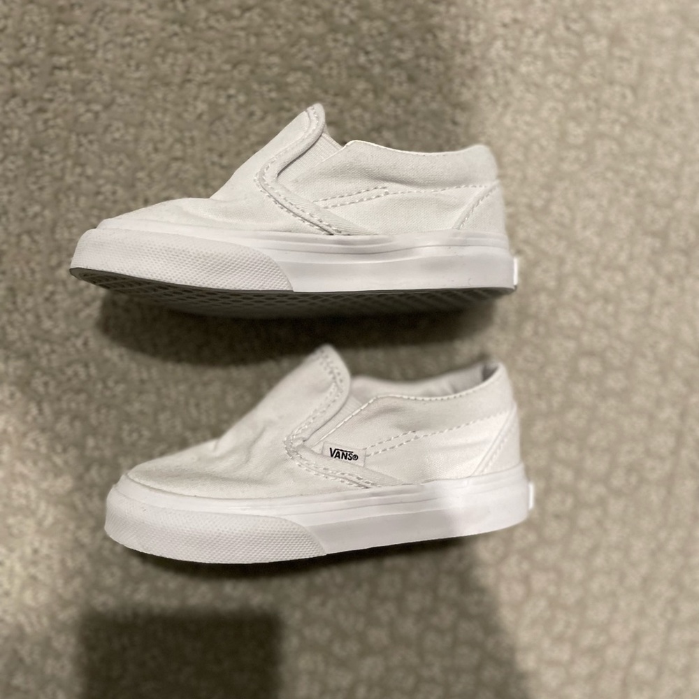 White Vans - toddler size 6